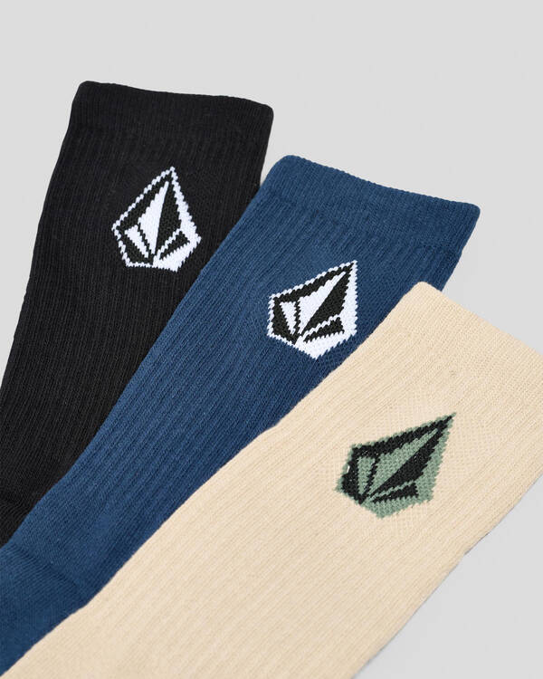 Volcom Full Stone Mix Socks 3 Pack for Mens