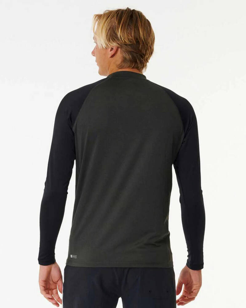 Rip Curl Shock UPF Long Sleeve Rash Vest for Mens