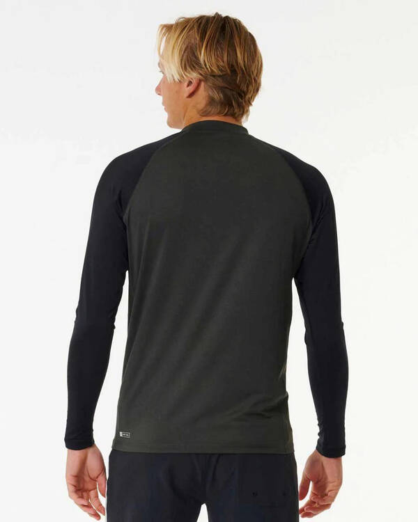 Rip Curl Shock UPF Long Sleeve Rash Vest for Mens