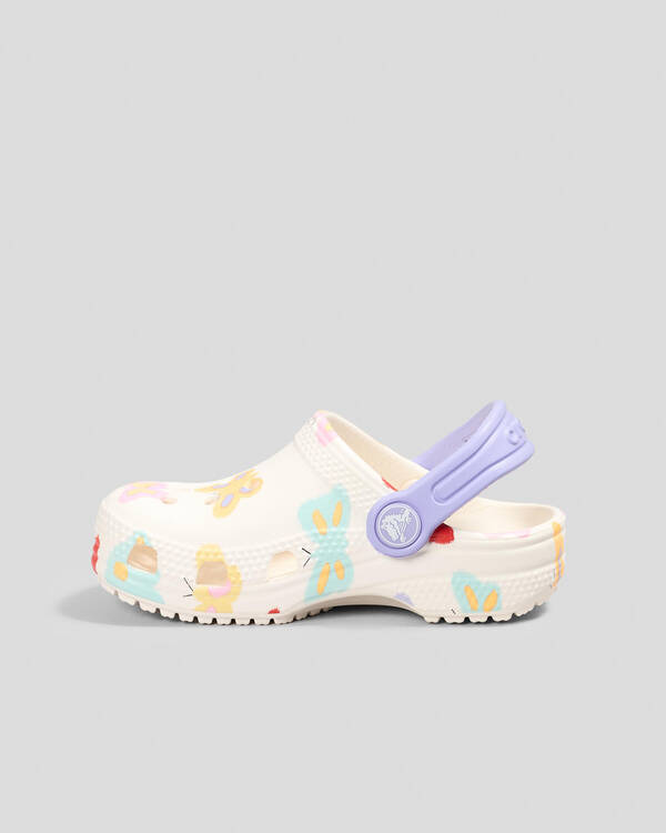 Crocs Toddlers' Classic Butterfly Graphic Clogs for Unisex