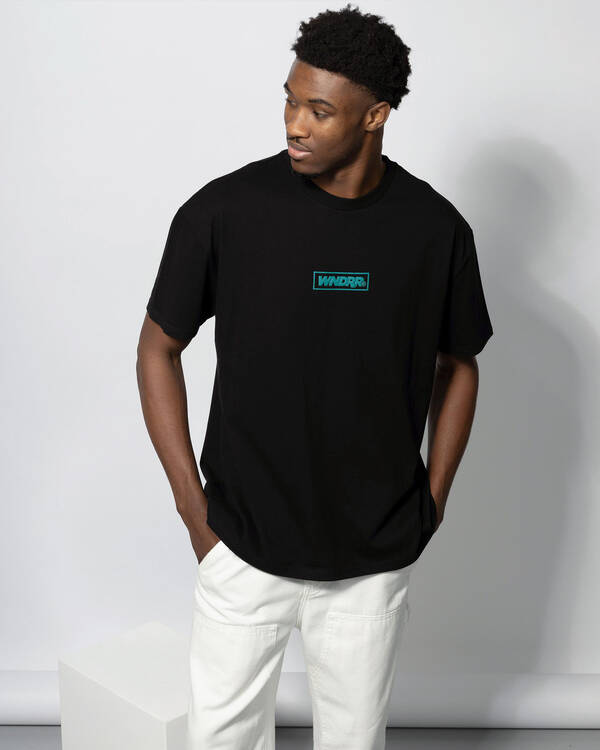 Wndrr Scrawl Box Fit T-Shirt for Mens