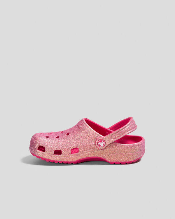 Crocs Kids' Classic Glitter Clogs for Unisex