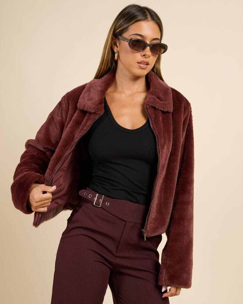 Ava And Ever Tilly Faux Fur Jacket for Womens