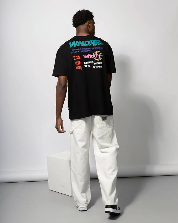 Wndrr Scrawl Box Fit T-Shirt for Mens