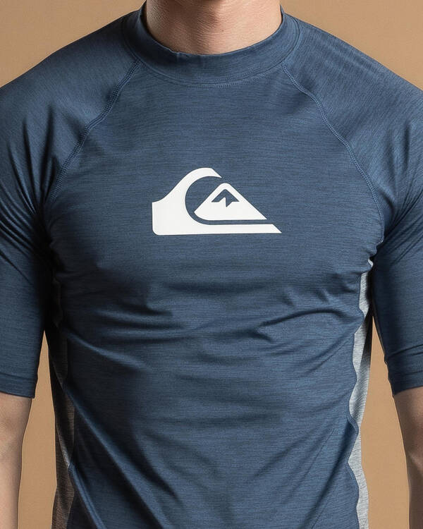 Quiksilver Everyday UPF50 Comp Short Sleeve Rash Vest for Mens