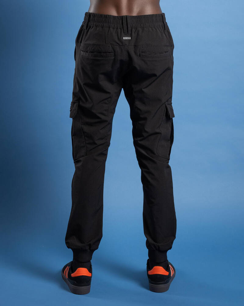 Nena & Pasadena F150 Slim Nylon Cargo Jogger Pants for Mens