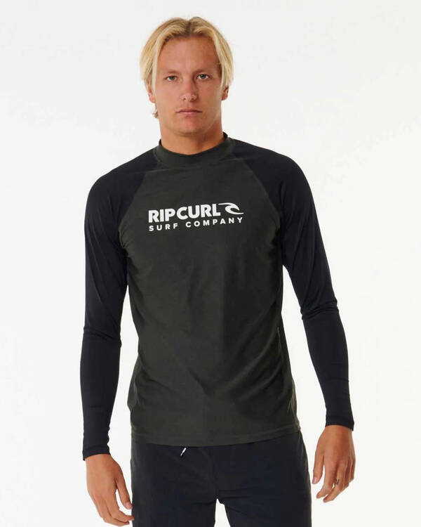 Rip Curl Shock UPF Long Sleeve Rash Vest for Mens