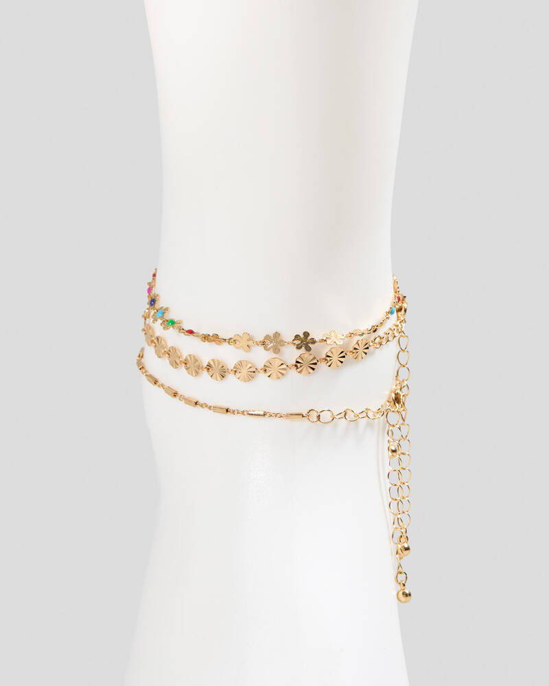 Karyn In LA Blossom Anklet Pack for Womens