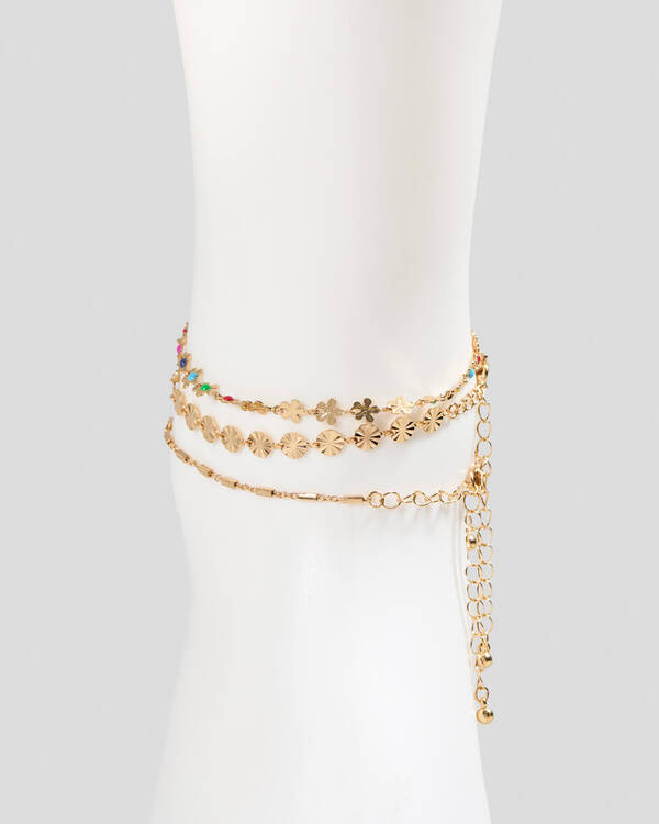 Karyn In LA Blossom Anklet Pack for Womens