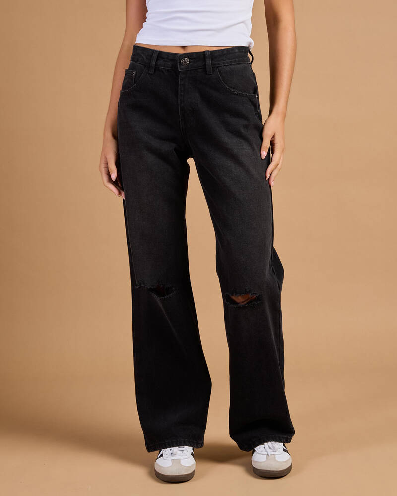 DESU Stones Straight Leg Jeans for Womens