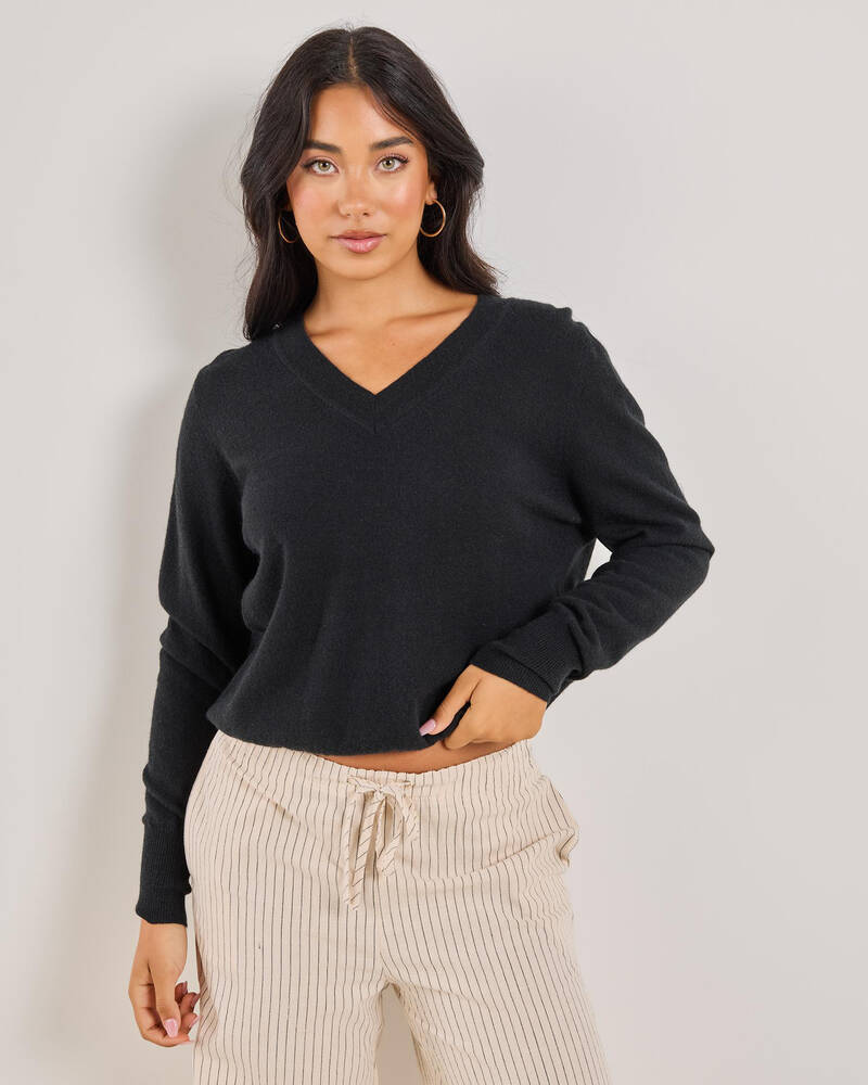 Mooloola Lydia V Neck Knit Jumper for Womens