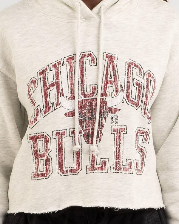 Mitchell & Ness Arch Logo Crop Hoodie for Womens