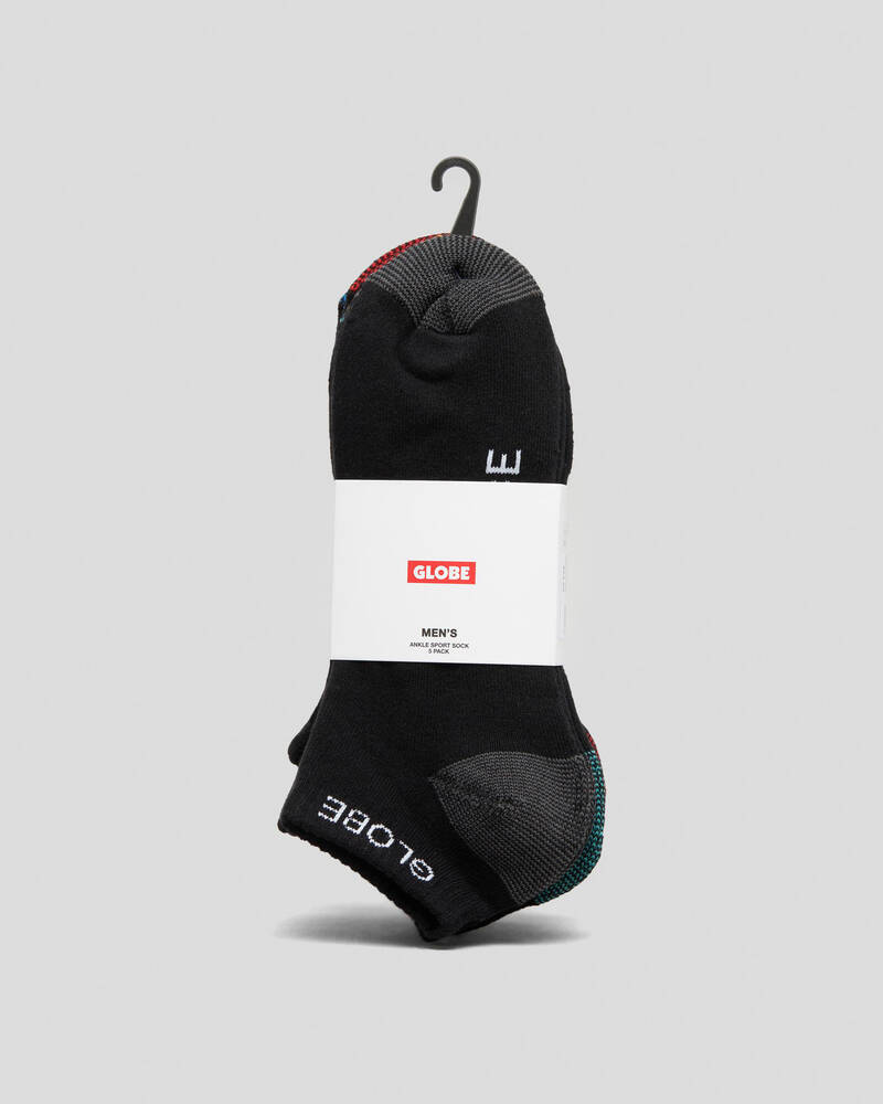 Globe Ingles Ankle Socks 5 Pack for Mens