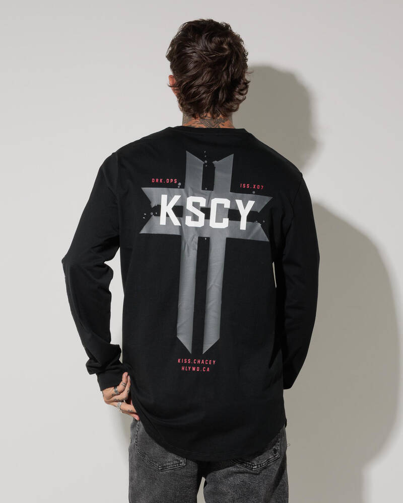 Kiss Chacey Mortal Cape Back Long Sleeve T-Shirt for Mens