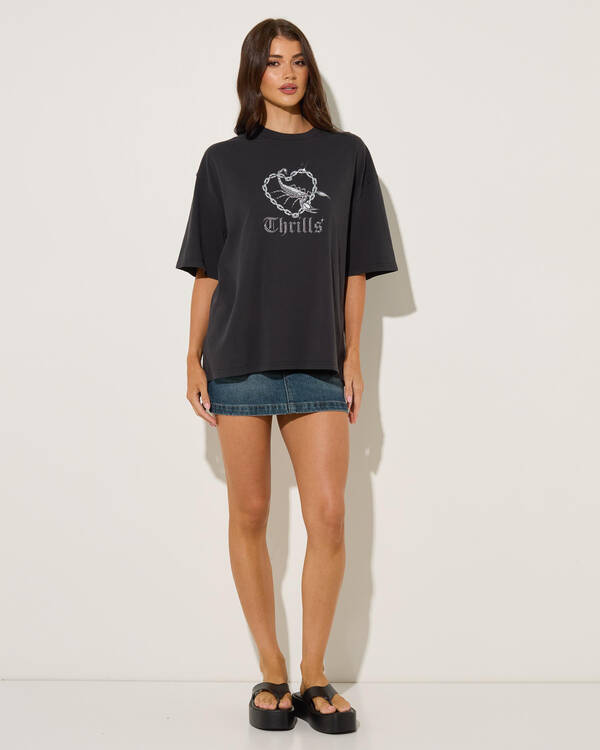 Thrills Looks That Kill Oversized T-Shirt for Womens