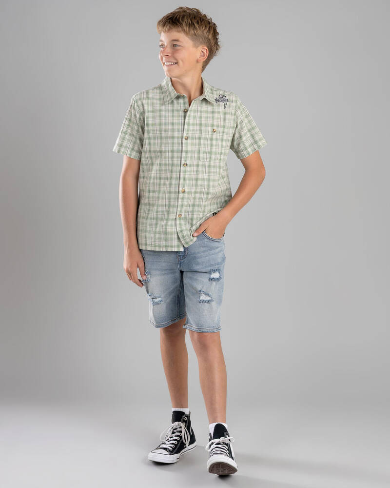 Billabong Boys' Mogul Check Short Sleeve Shirt for Mens