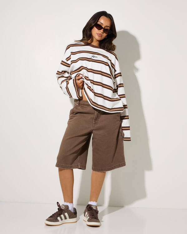 RVCA Berkley Stripe Long Sleeve T-Shirt for Womens
