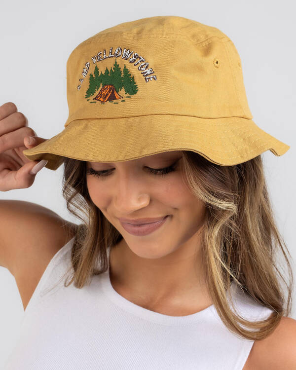 American Needle Camp Yellowstone Bucket Hat for Womens