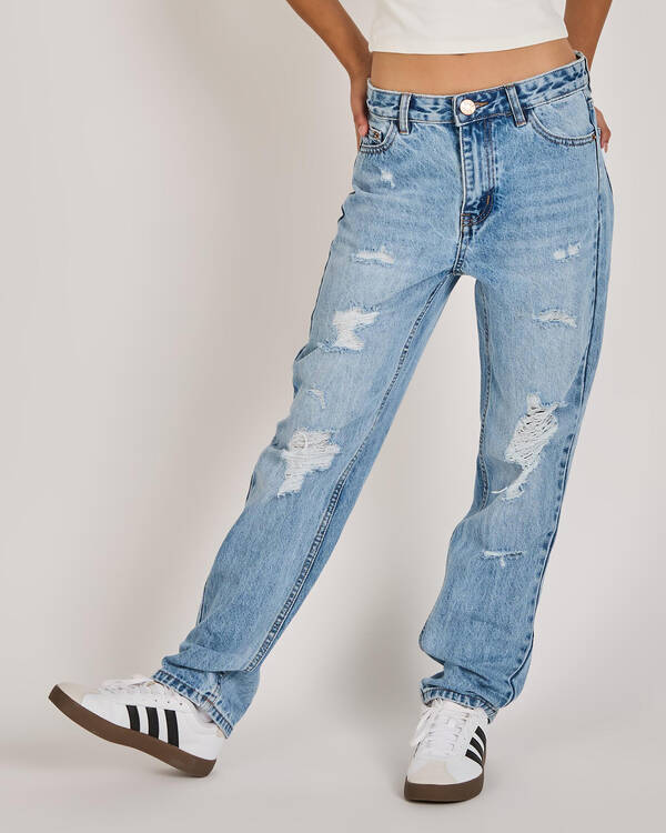 DESU Girls' Rebel Straight Leg Jeans for Womens