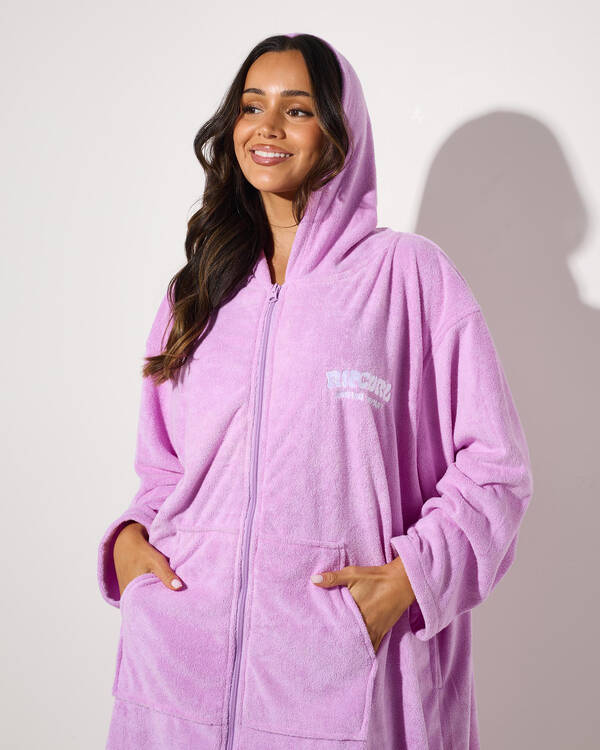 Rip Curl Classic Surf Zip Hooded Towel for Womens