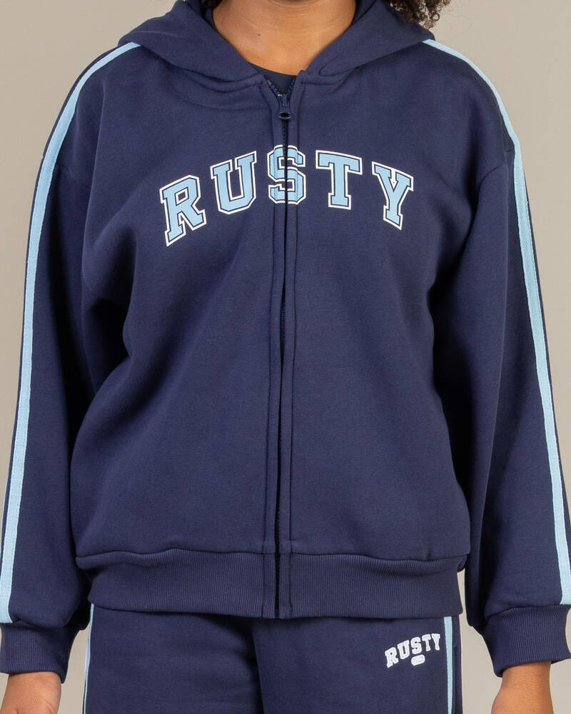 Rusty Girls' Team Varsity Zip Through Hoodie for Womens