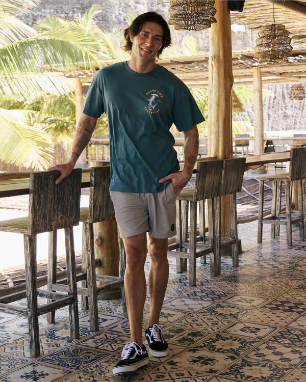 Salty Life Vision Elastic Waist Shorts for Mens