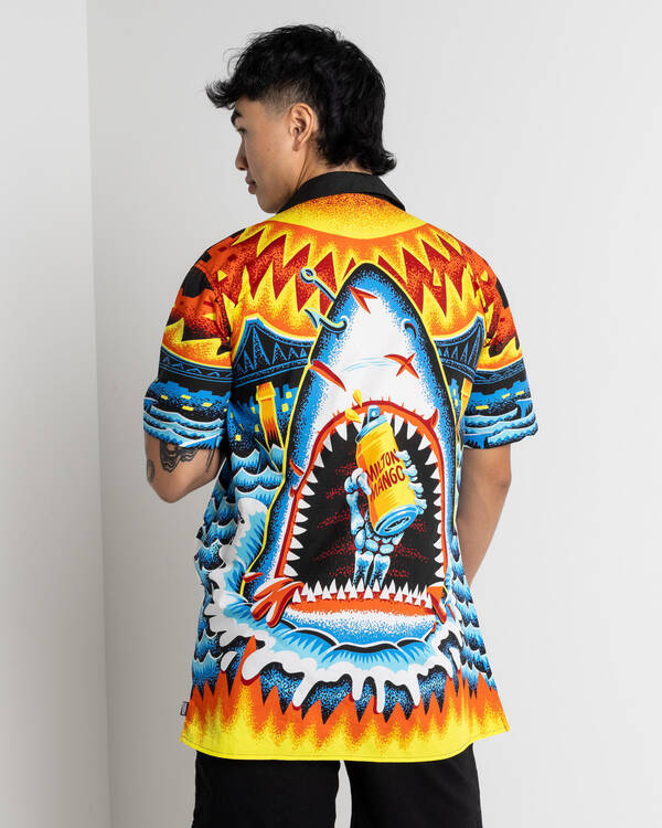 Milton Mango Jaws Short Sleeve Shirt for Mens