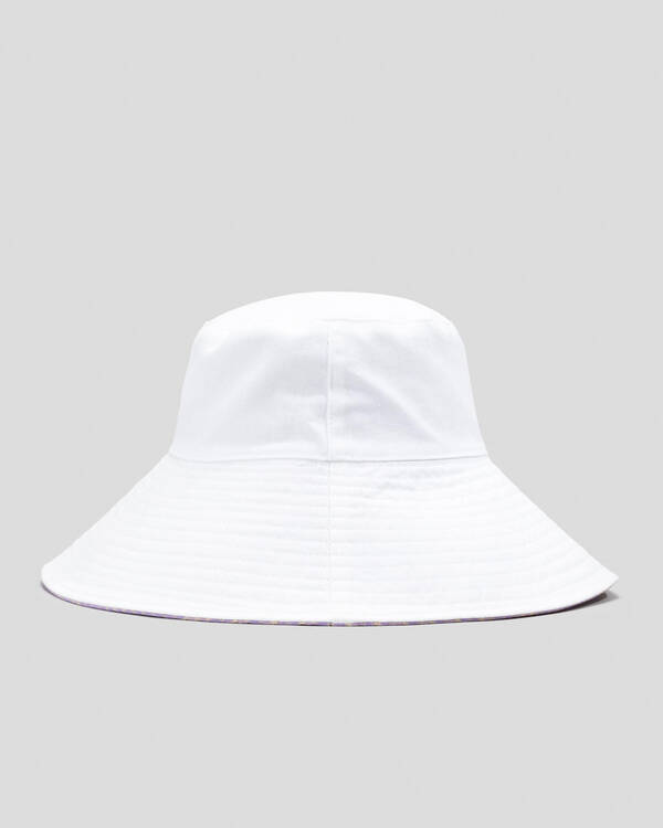 Rusty Checked Out Reversible Bucket Hat for Womens