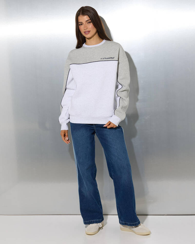 Rusty Polar Popped Paneled Fleece Jumper for Womens