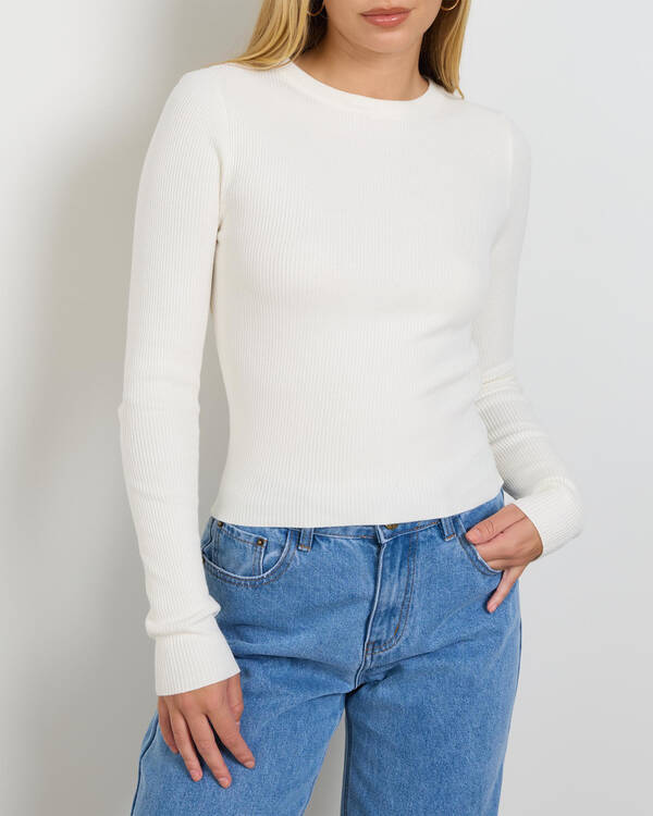 Ava And Ever Kourtney Long Sleeve Knit Top for Womens