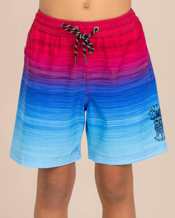 Salty Life Boys' Unite Elastic Waist Shorts for Mens