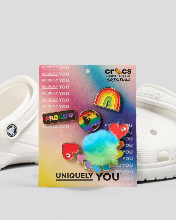 Crocs Pride Proud Jibbitz 5 Pack for Unisex