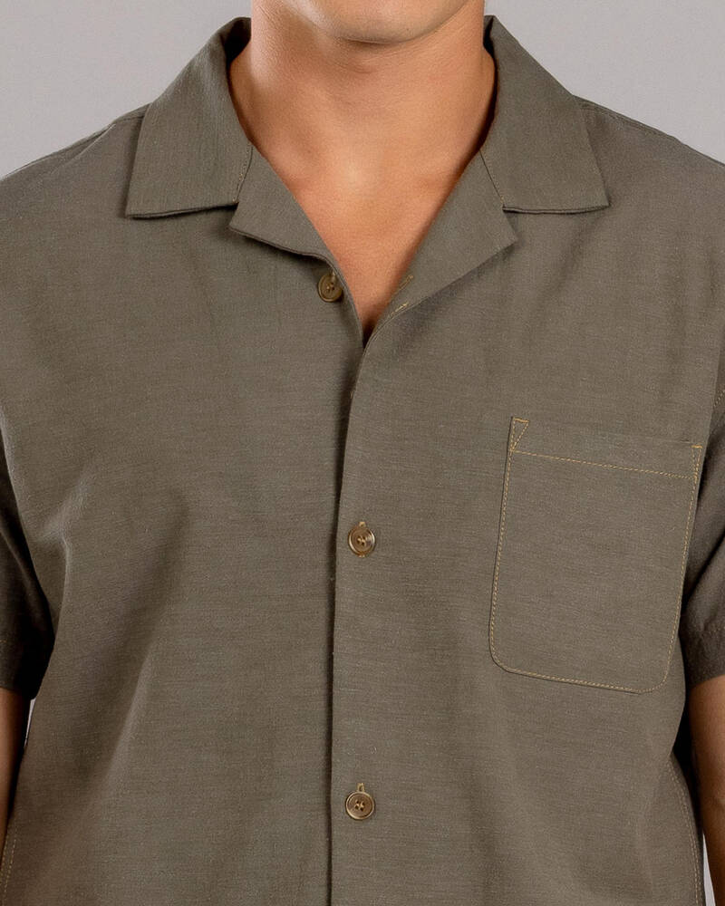Rhythm Contrast Short Sleeve Shirt for Mens