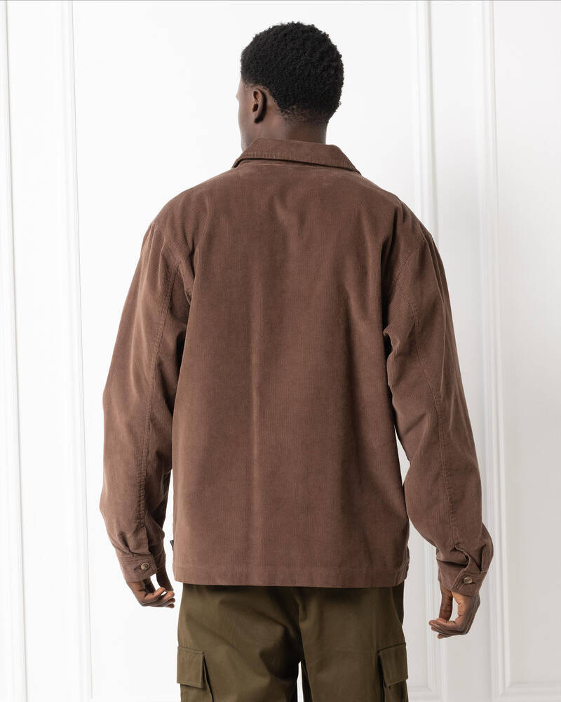 Silent Theory Baby Cord Zip Through Jacket for Mens