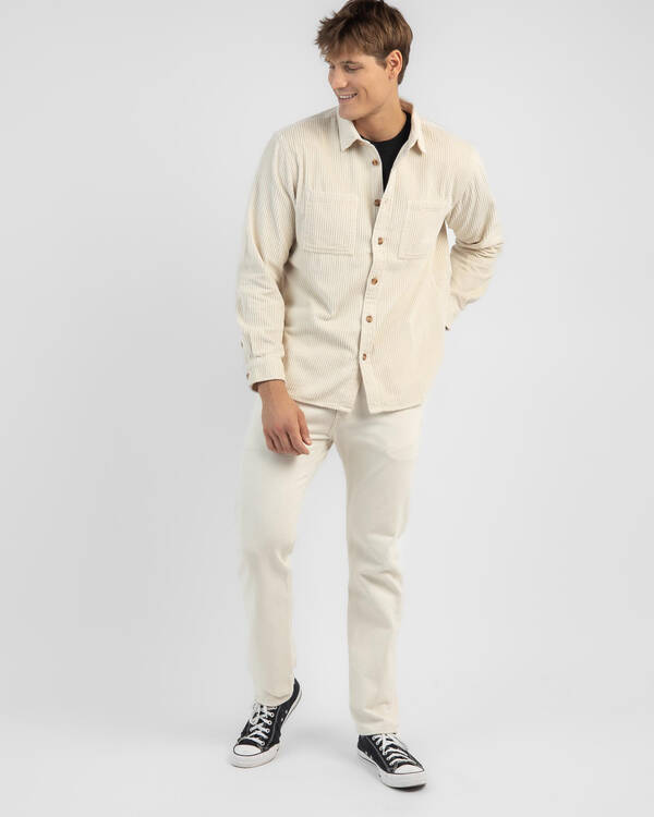 Town & Country Surf Designs Motion Long Sleeve Cord Shirt for Mens