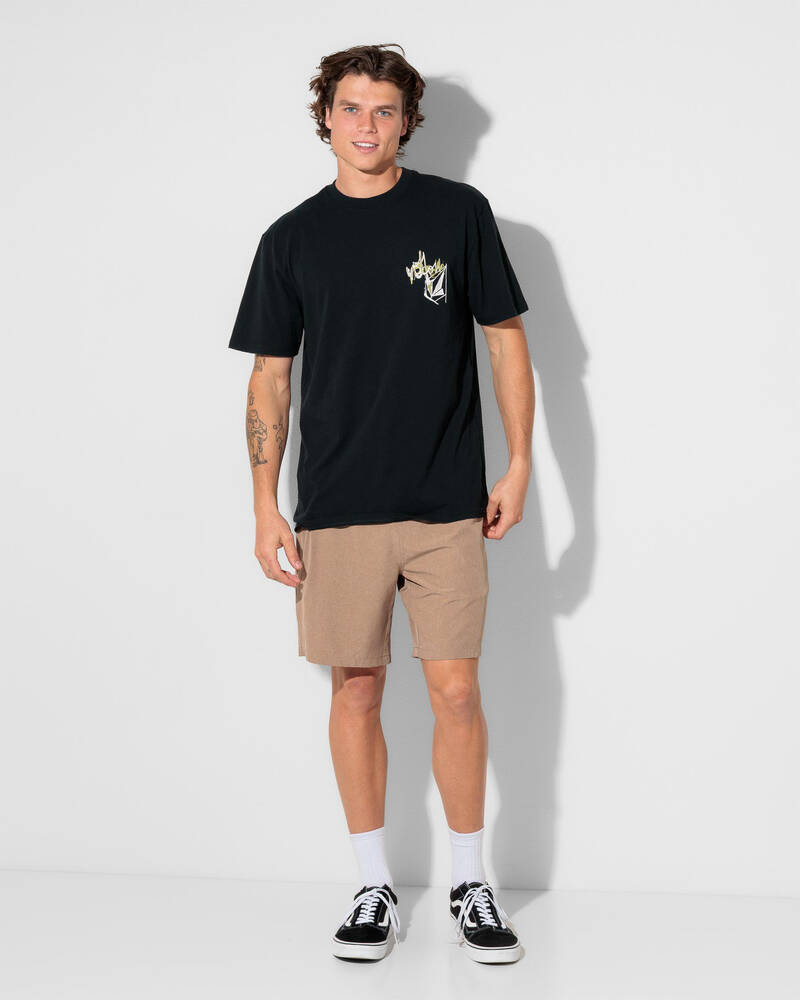 Stones Elastic Waist Hybrid Shorts, 01, hi-res