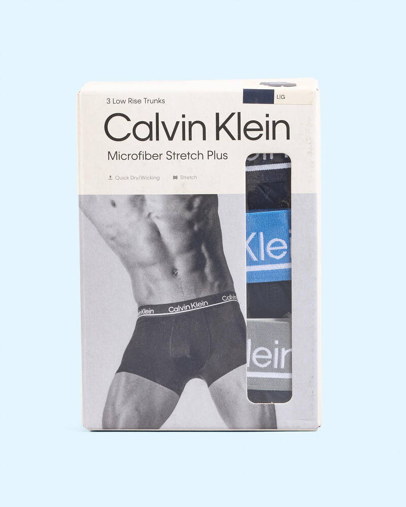 Calvin Klein Ck Micro Plus Low Rise Trunk 3 Pack for Mens