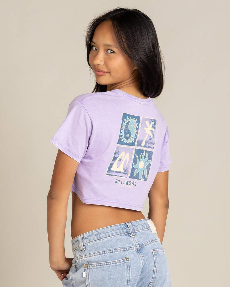 Billabong Girls' Mixing Vibes Crop T-Shirt for Womens