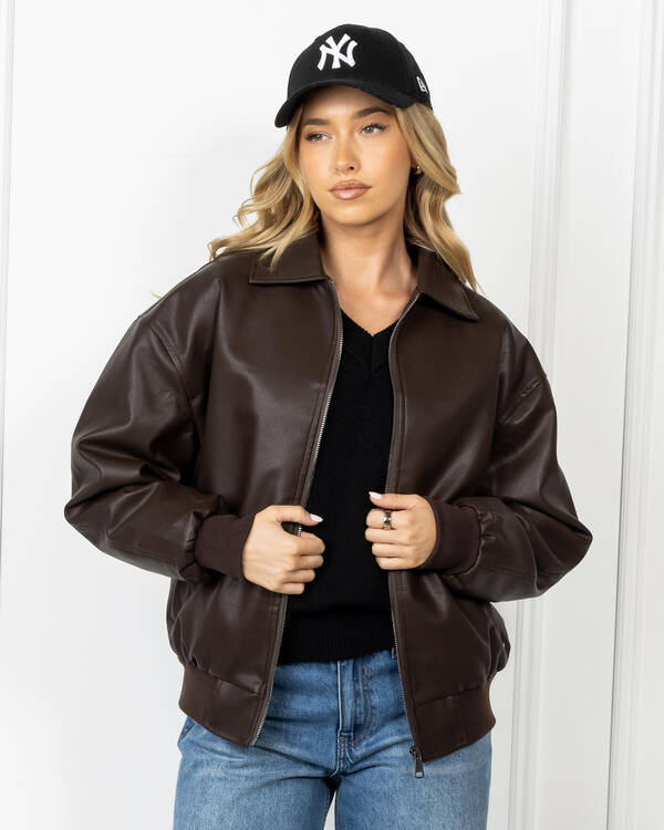 Ava And Ever Dean Faux Leather Jacket for Womens