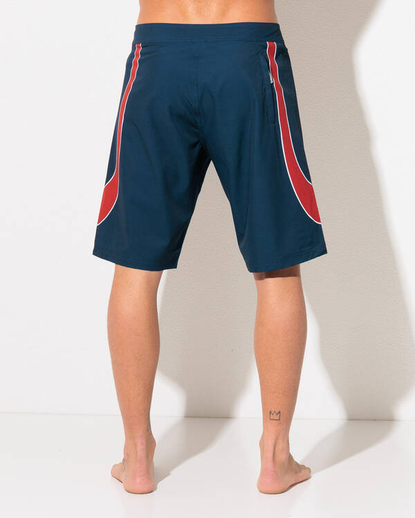Rusty Charger Fixed Waist Board Shorts for Mens