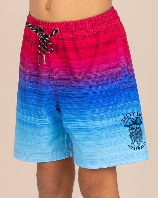 Salty Life Boys' Unite Elastic Waist Shorts for Mens