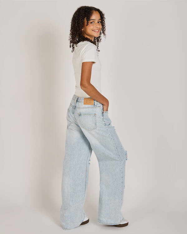 DESU Girls' Blaze Wide Leg Jeans for Womens