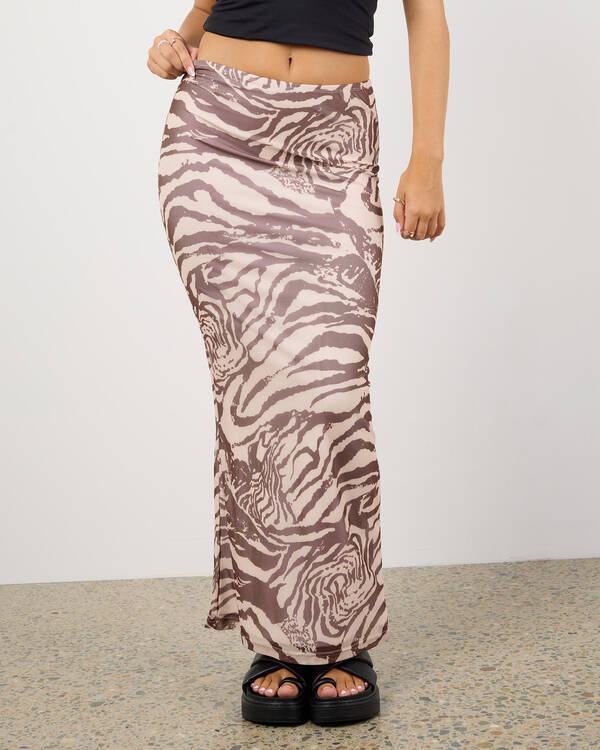Ava And Ever Zebra Maxi Skirt for Womens