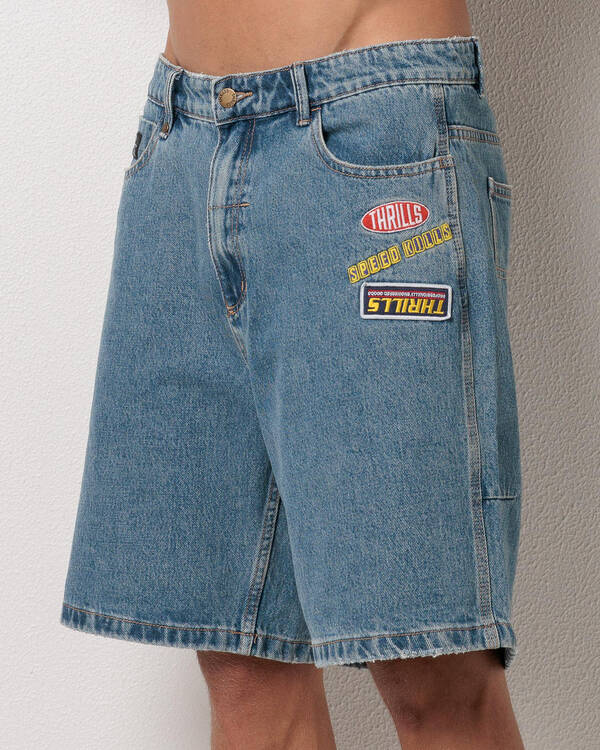 Thrills Total Service Mid Slacker Denim Shorts for Mens