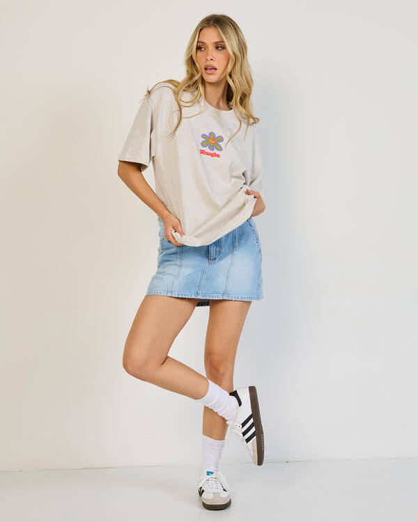 Wrangler Daisy Tears Slouch T-Shirt for Womens