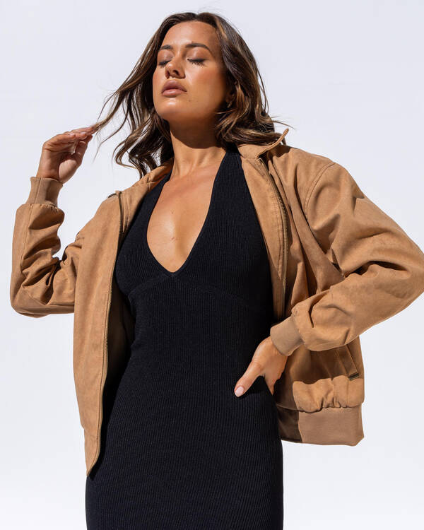 Ava And Ever Dune Faux Suede Jacket for Womens