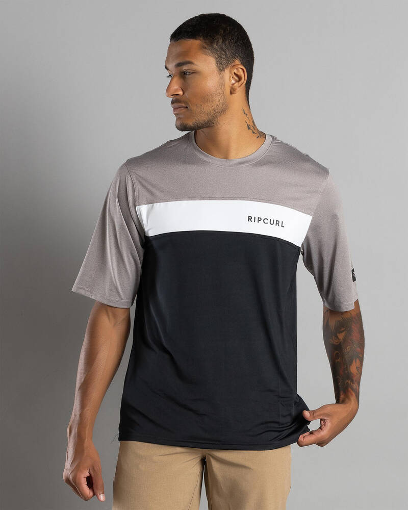 Rip Curl Undertow Short Sleeve Rash Vest for Mens