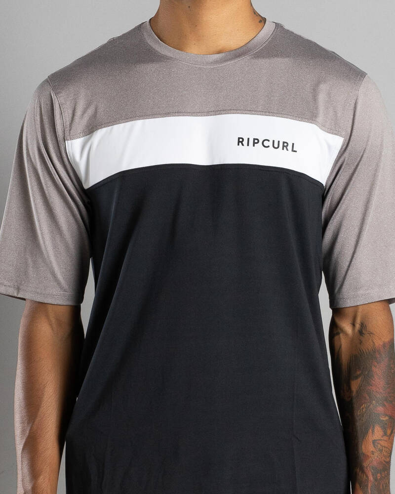 Rip Curl Undertow Short Sleeve Rash Vest for Mens