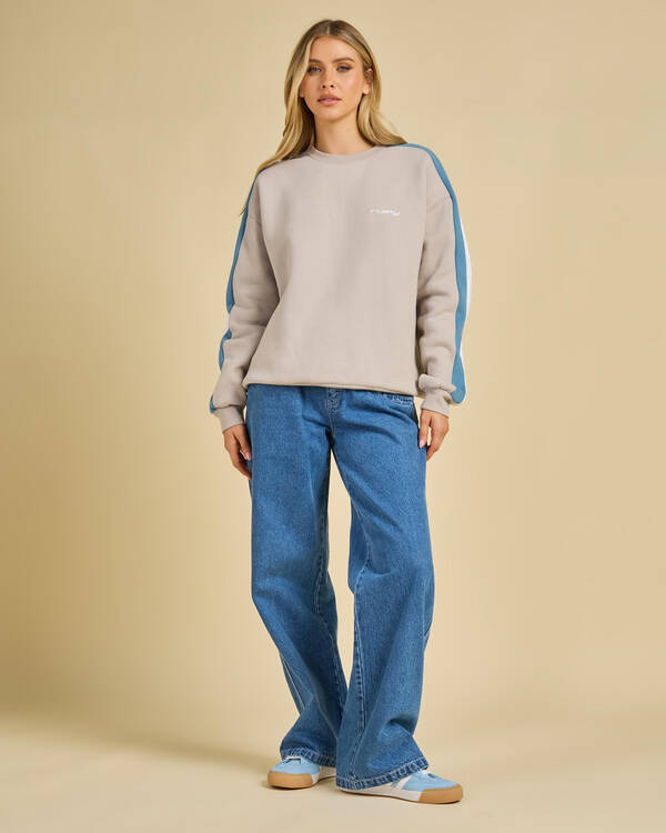 Rusty Racing Stripes 2.0 Crewneck Sweatshirt for Womens