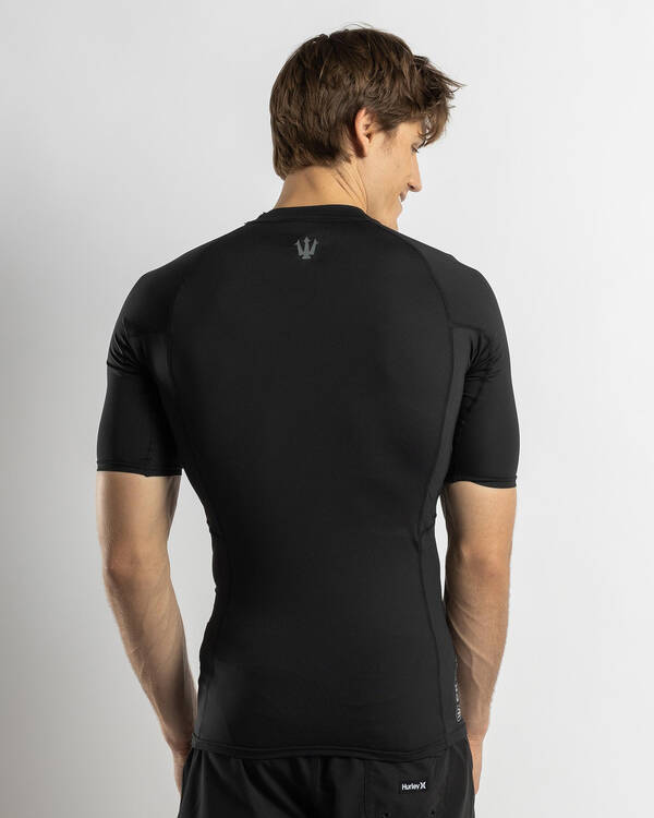 Far King Fitted Short Sleeve Rash Vest for Mens